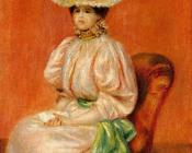 Seated Woman with Green Sash